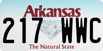 AR license plate 217WWC