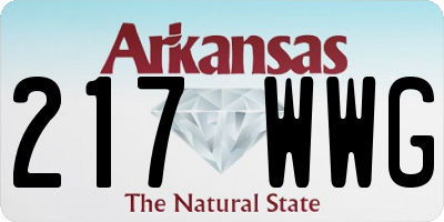 AR license plate 217WWG