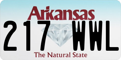 AR license plate 217WWL