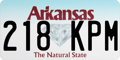 AR license plate 218KPM