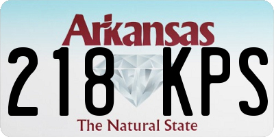 AR license plate 218KPS