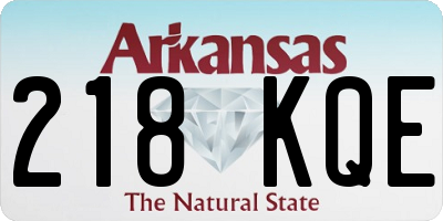 AR license plate 218KQE