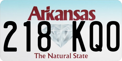 AR license plate 218KQO