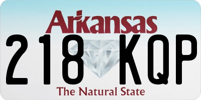 AR license plate 218KQP