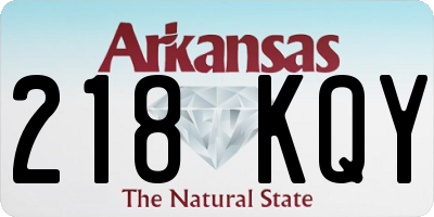 AR license plate 218KQY