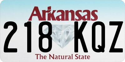AR license plate 218KQZ