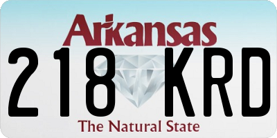 AR license plate 218KRD