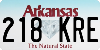 AR license plate 218KRE