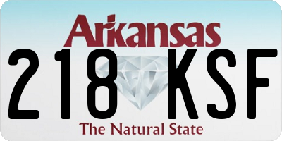 AR license plate 218KSF