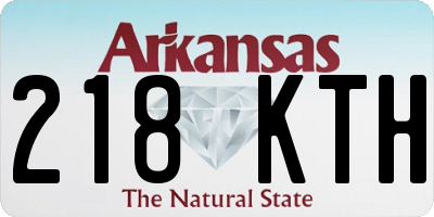 AR license plate 218KTH
