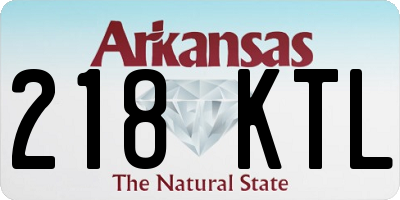 AR license plate 218KTL