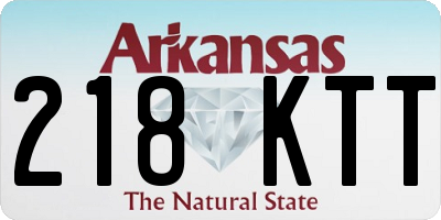 AR license plate 218KTT