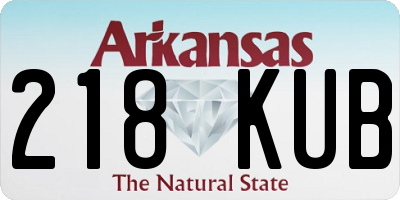 AR license plate 218KUB