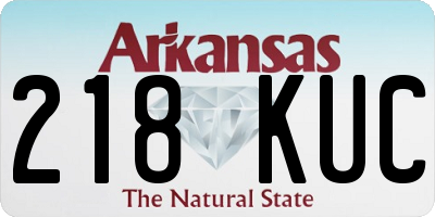 AR license plate 218KUC
