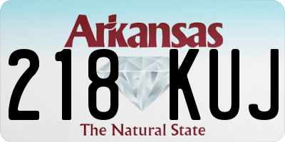 AR license plate 218KUJ