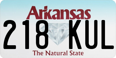 AR license plate 218KUL