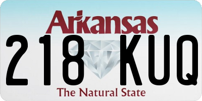 AR license plate 218KUQ