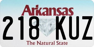 AR license plate 218KUZ