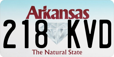 AR license plate 218KVD