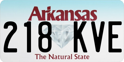 AR license plate 218KVE