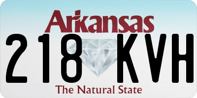 AR license plate 218KVH