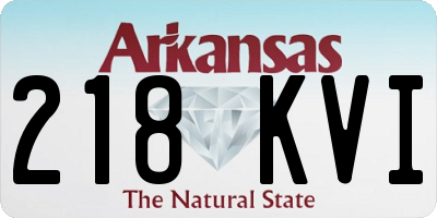 AR license plate 218KVI
