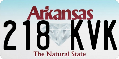 AR license plate 218KVK
