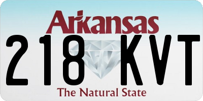 AR license plate 218KVT