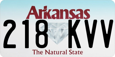 AR license plate 218KVV