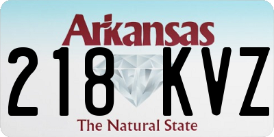 AR license plate 218KVZ