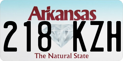 AR license plate 218KZH
