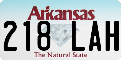 AR license plate 218LAH