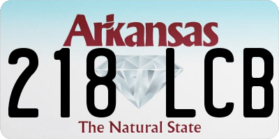 AR license plate 218LCB