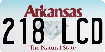 AR license plate 218LCD