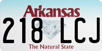 AR license plate 218LCJ