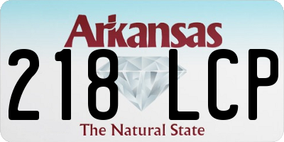 AR license plate 218LCP