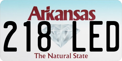 AR license plate 218LED