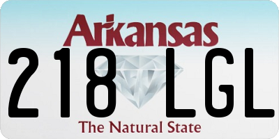 AR license plate 218LGL