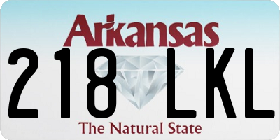 AR license plate 218LKL