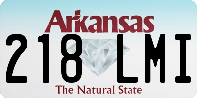 AR license plate 218LMI