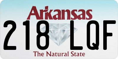 AR license plate 218LQF