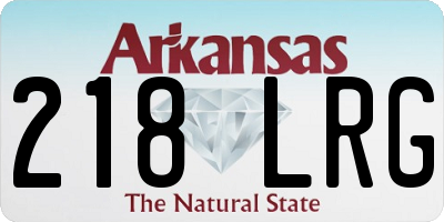 AR license plate 218LRG