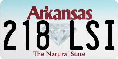 AR license plate 218LSI