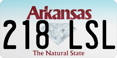 AR license plate 218LSL