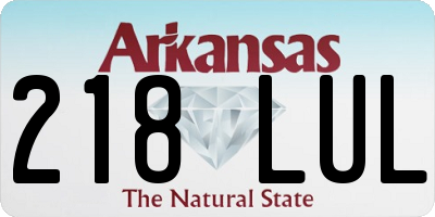 AR license plate 218LUL