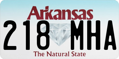AR license plate 218MHA