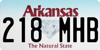 AR license plate 218MHB