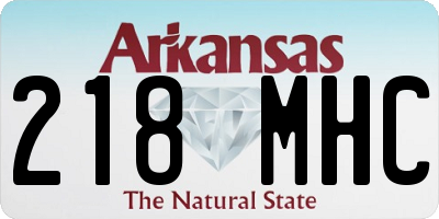 AR license plate 218MHC