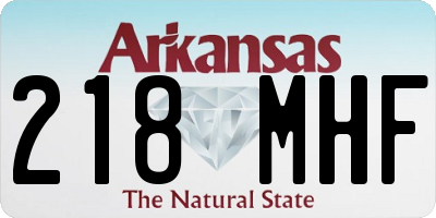 AR license plate 218MHF