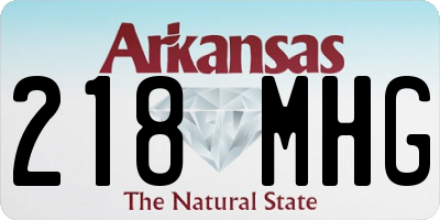 AR license plate 218MHG